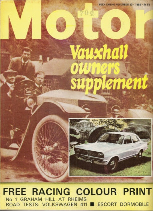 MOTOR 1968 NOV 23 - VAUXHALL, VW 411, GRAHAM HILL, ESCORT DORMOBILE